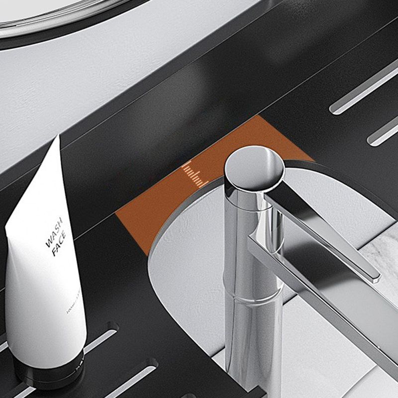 Skorter | 2-piece modern bathroom hardware set bathroom shelf made of aluminum