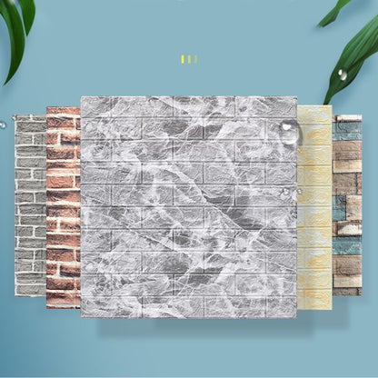 Skorter | 3D embossing interior wall panel self-adhesive square wall panel