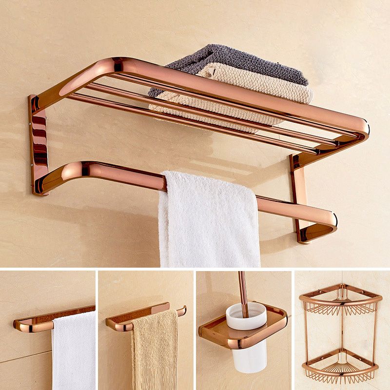 Skorter | 5-piece Vintage Bathroom Accessory Set Brass Fittings Set