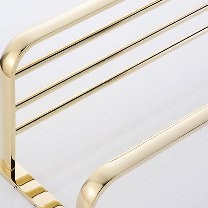 Skorter | Chrome/Gold Bathroom Accessory Set Modern Metal Bathroom Hardware Set