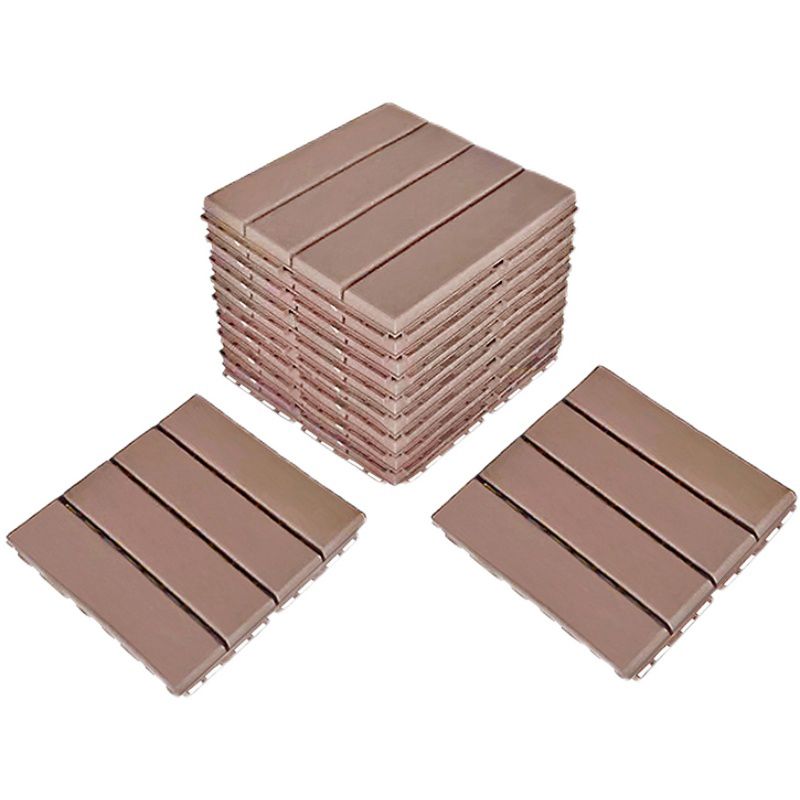 Skorter | 4-Slat 12" X 12" PVC Floor Tiles Connection Installation Floor Tiles