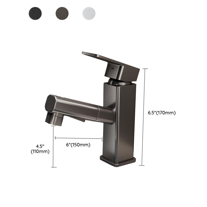 Skorter | Bathroom vessels faucet swivel spout single-handle faucet with pull-out spray head