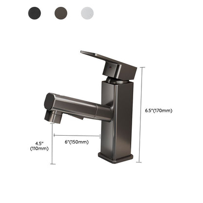 Skorter | Bathroom vessels faucet swivel spout single-handle faucet with pull-out spray head