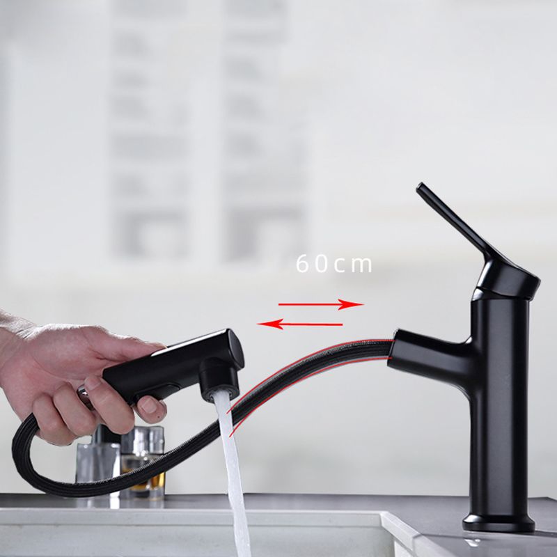 Skorter | Round Vessel Sink Bathroom Faucet Simple Style Faucet with Brass Material