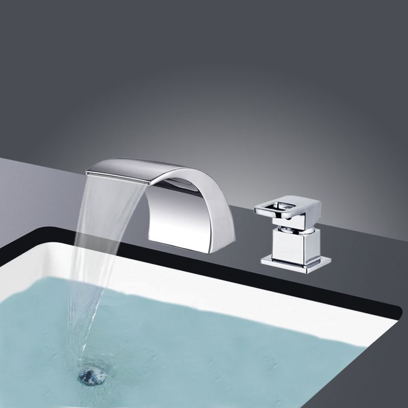 Skorter | Modern Brass Roman Bathtub Faucet Waterfall Spout Bathtub Faucet