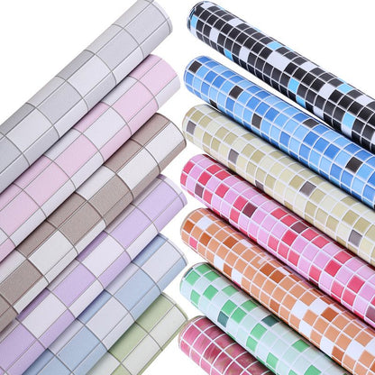 Skorter | Colorful Mosaic Peel & Stick Tiles Waterproof Shower Wallpaper