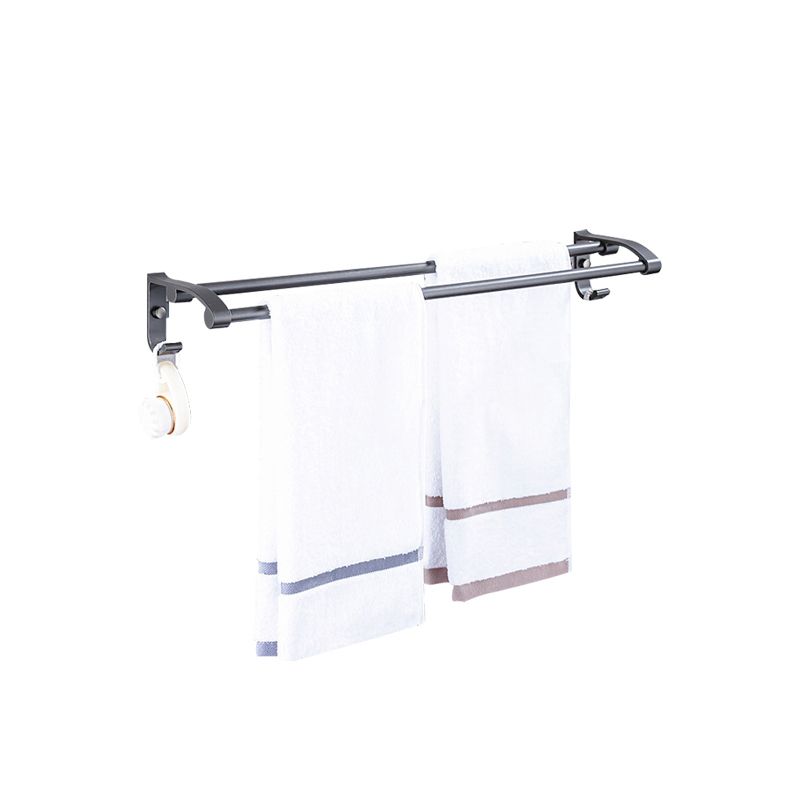 Skorter | Matt gray bathroom accessory set bathroom shelf/towel holder & paper holder included