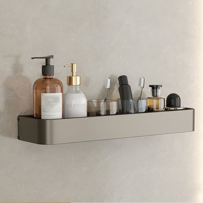 Skorter | Contemporary Aluminum Bathroom Accessory Set Grey Bath Shelf