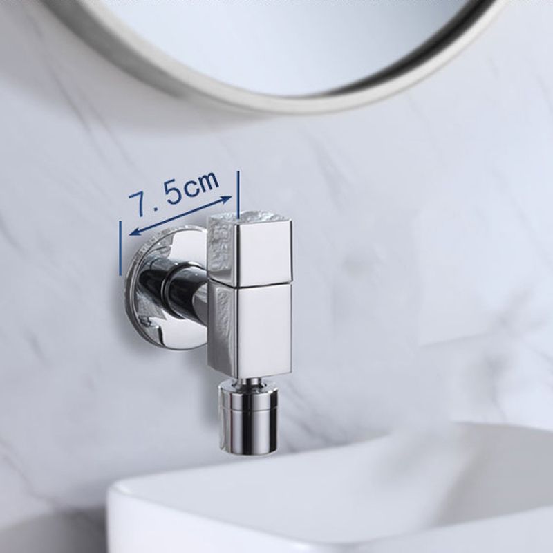 Skorter | Contemporary Wall-Mounted Bathroom Faucet Knob Handle Solid Brass Round Faucet