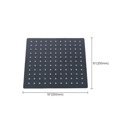 Skorter | Black Square Fest Shower Head Modern Style Wall Mounted Shower Head
