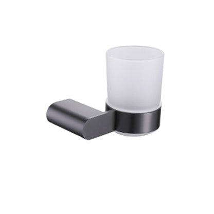 Skorter | Dark Gray Modern Bathroom Accessory Set Stainless Steel Bathroom Accessory Set