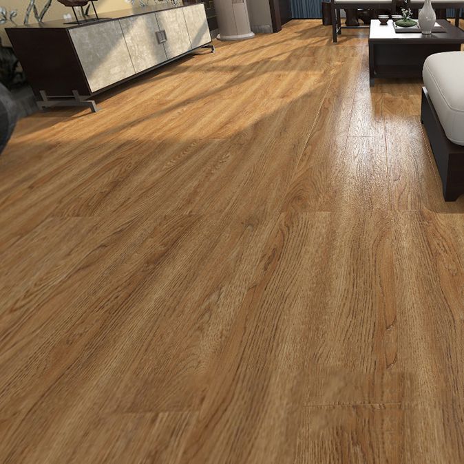 Skorter | Brown Laminate Flooring Scratch Resistant Natural Oak Laminate with Click Lock