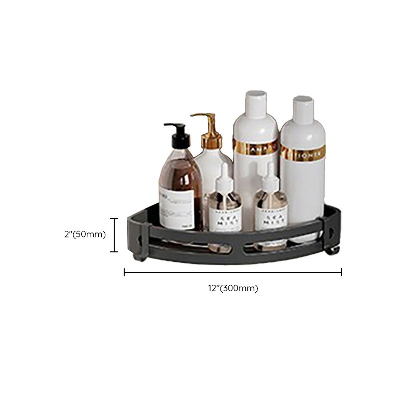 Skorter | Chrome/Black Classic Bathroom Accessories Set Modern Bath Shelf/Towel Bar & Paper Holder