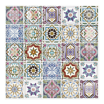 Skorter | 12"x 12" Resin Mosaic Tiles Square Self-Adhesive Tiles for Backsplash & Wall Tile