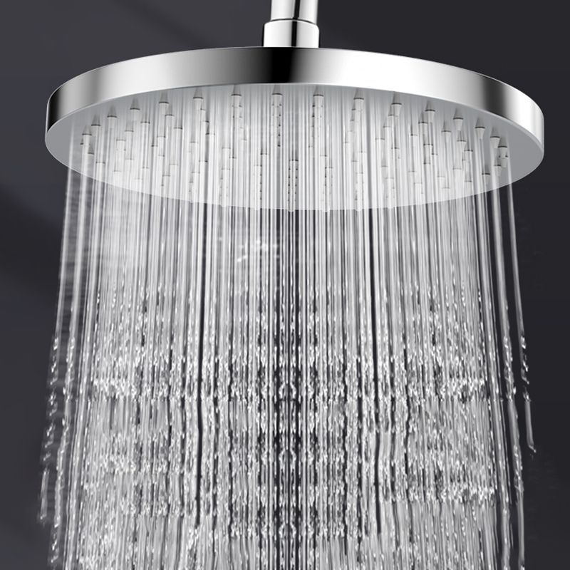 Skorter | Metal Shower Combo Contemporary Fixed Shower Head with Round and Rectangular Shape