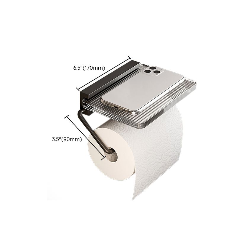 Skorter | Black Bathroom Set Metallic & Acrylic Bathroom Accessory Set made of Stainless Steel Aluminium