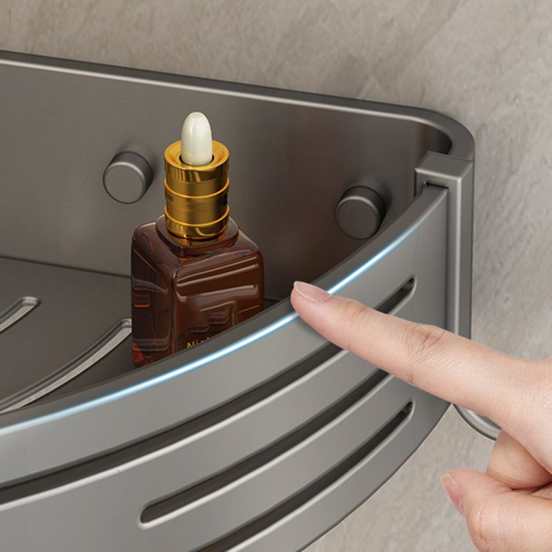 Skorter | 3-piece bathroom accessory set Contemporary aluminum bathroom shelf