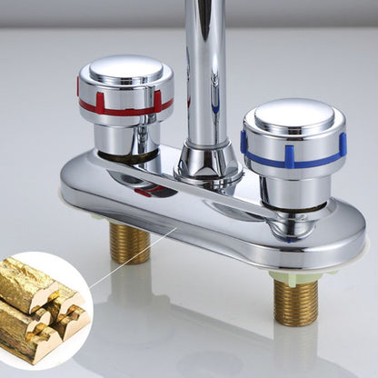 Skorter | 1or2-Handle Brushed Nickel Widespread Faucet 2 Hole Center Set Sink Faucet