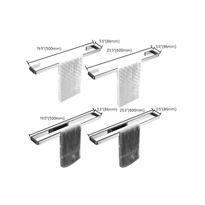 Skorter | 5-piece modern bathroom accessories as single item or in set Polished chrome bathroom set
