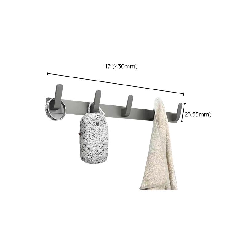 Skorter | Matt gray bathroom accessory set bathroom shelf/towel holder & paper holder included