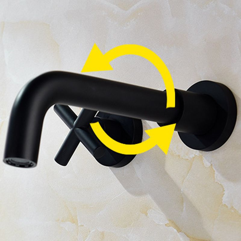 Skorter | 3 holes faucet 2 cross handle wall-mounted faucet for the bathroom