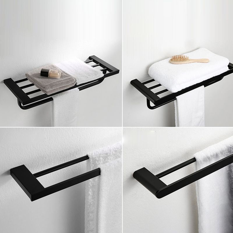 Skorter | Contemporary bathroom accessory single item or in set made of black metal