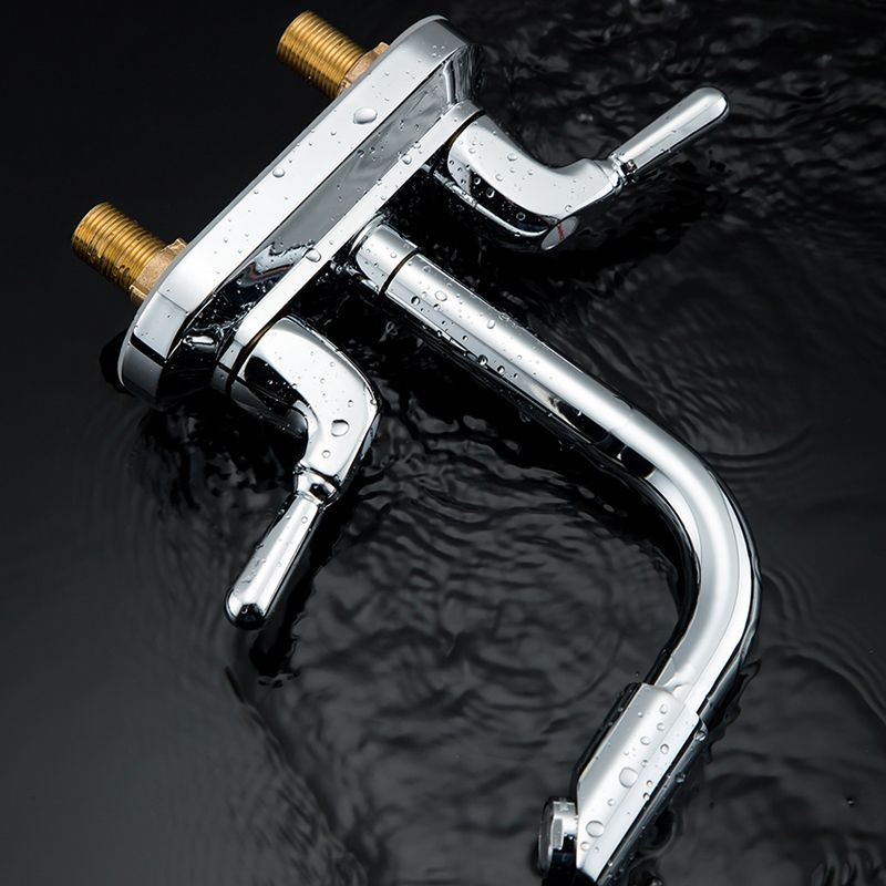 Skorter | 2-Handle Modern Vessel Sink Faucet Three-Way Bathroom Faucet