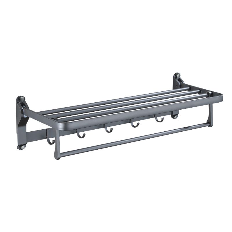 Skorter | Matt gray bathroom accessory set bathroom shelf/towel holder & paper holder included