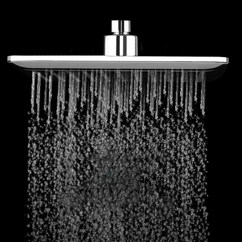 Skorter | Chrome Square Shower Head Combination Wall Mounted and Ceiling Mounted Handheld Shower