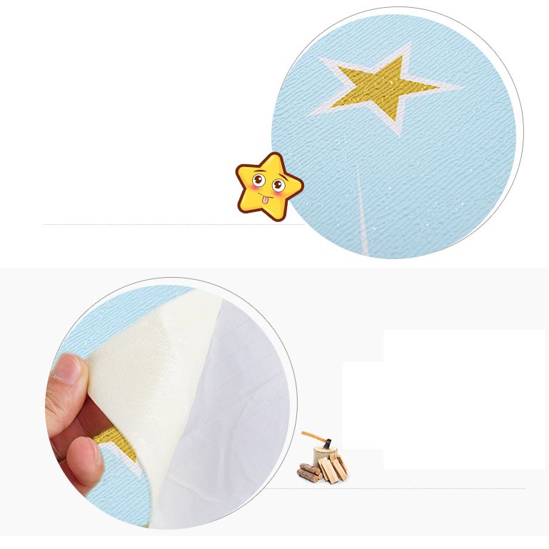 Skorter | Contemporary Wall Ceiling Cartoon Print Peel and Stick Waterproof Wall Panel