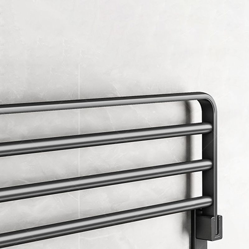 Skorter | Black Aluminum Bathroom Accessory Set Modern Bathroom Shelf / Towel Bar & Paper Holder