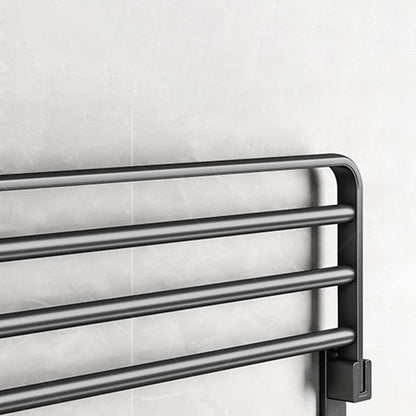 Skorter | Black Aluminum Bathroom Accessory Set Modern Bathroom Shelf / Towel Bar & Paper Holder