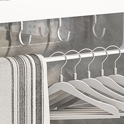 Skorter | Contemporary Bathroom Accessory Set Metal Bathroom Shelf in White