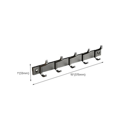 Skorter | Contemporary bathroom accessory set with black surface and bath shelf/towel bar