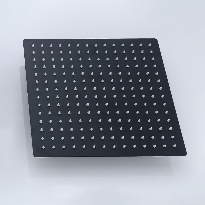 Skorter | Black Square Fest Shower Head Modern Style Wall Mounted Shower Head