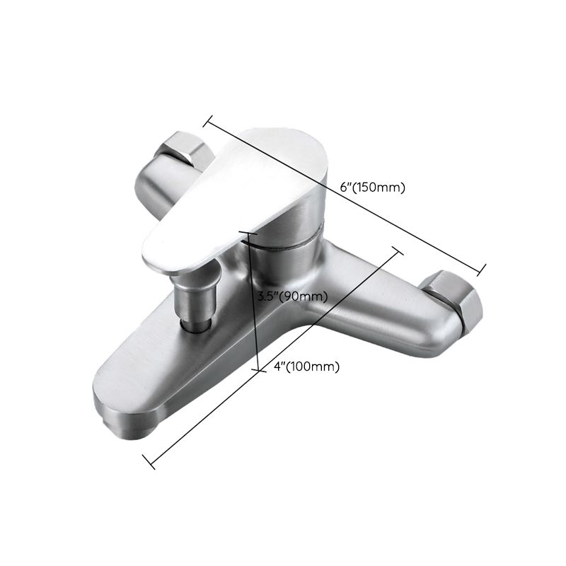 Skorter | Contemporary Bathtub Filling Trim 304 Stainless Steel Wall Mounted Bathtub Faucet