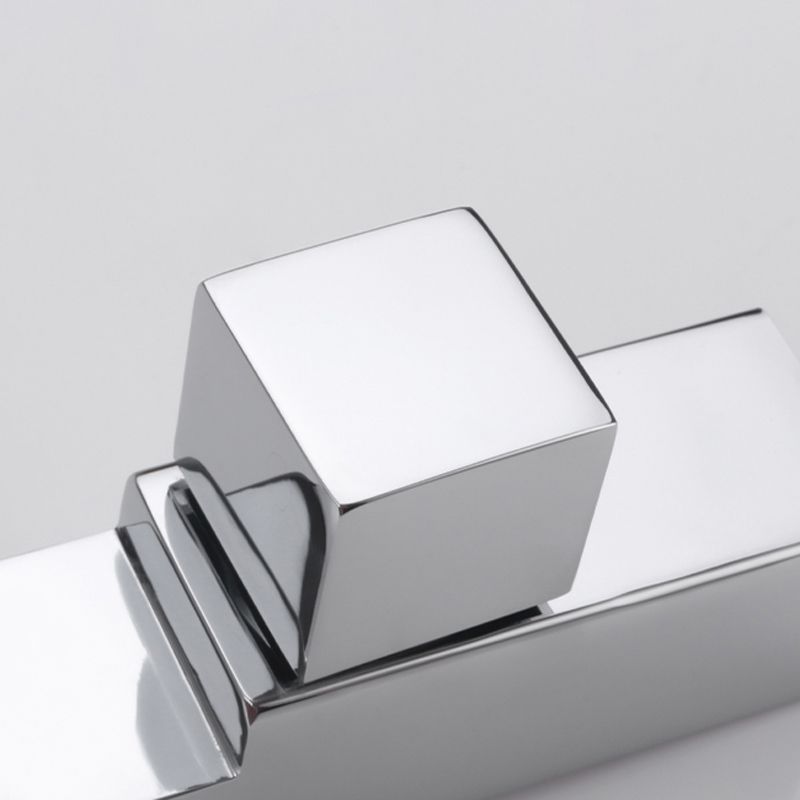 Skorter | Contemporary Wall Mounted Bathroom Faucet Handle Knob Solid Brass Square Faucet