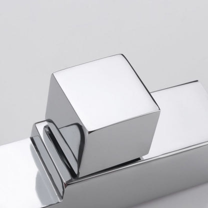 Skorter | Contemporary Wall Mounted Bathroom Faucet Handle Knob Solid Brass Square Faucet