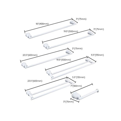 Skorter | Contemporary white bathroom accessories as a single piece or in a set