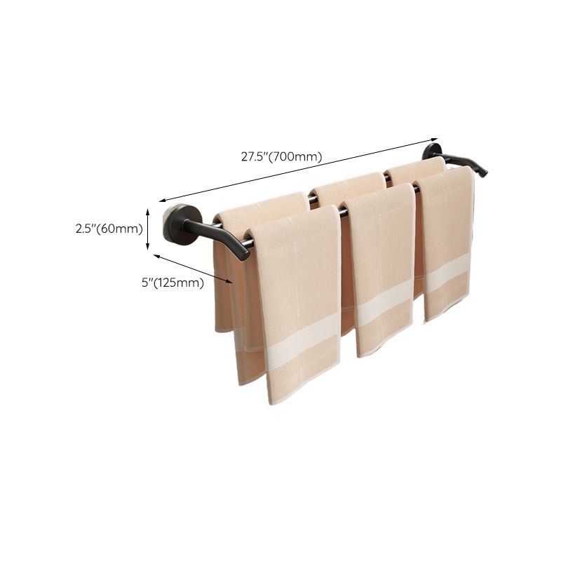 Skorter | Aluminium Bathroom Hardware Set Black Bathroom Accessories Kit Towel Holder