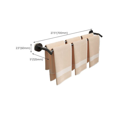 Skorter | Aluminium Bathroom Hardware Set Black Bathroom Accessories Kit Towel Holder