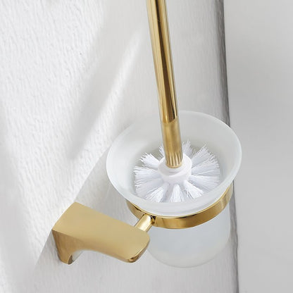 Skorter | 2-piece metal bathroom accessory set traditional toilet brush and holder set