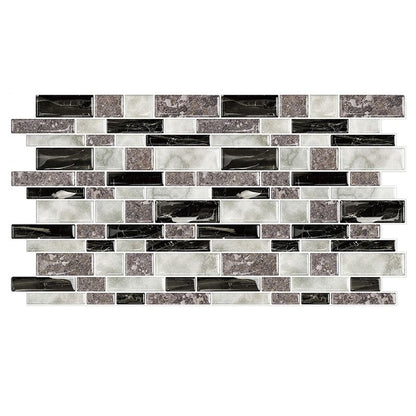 Skorter | 12"x 12" Resin Mosaic Tiles Square Self-Adhesive Tiles for Backsplash & Wall Tile