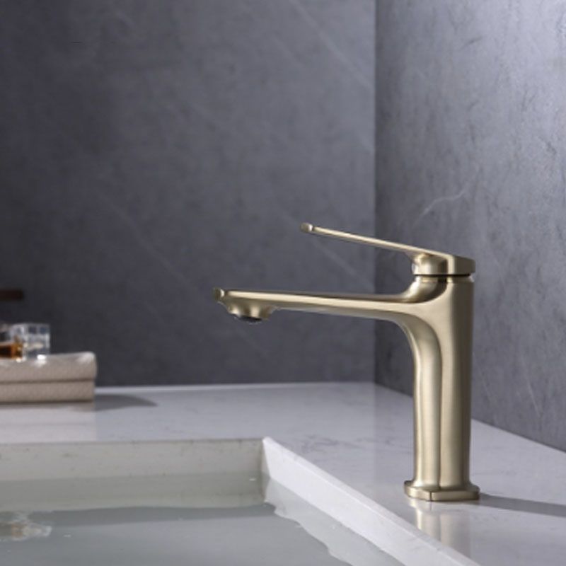Skorter | Modern faucet brass lever handles low arc sink bathroom faucet