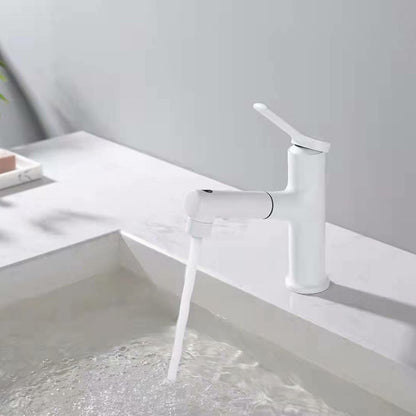 Skorter | Contemporary Vessel Faucet Copper Single Handle Low Arc Pull Down Vessel Faucet for Home