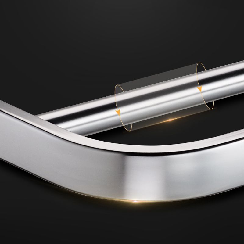 Skorter | Contemporary bathroom accessory set made of aluminum with towel holder/bath shelf