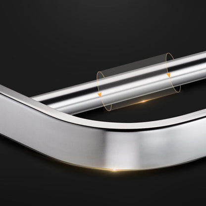 Skorter | Contemporary bathroom accessory set made of aluminum with towel holder/bath shelf