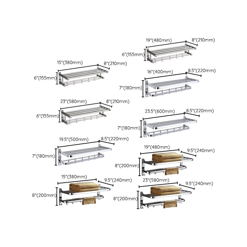 Skorter | 6-piece stainless steel modern bathroom accessories as a single item or as a set