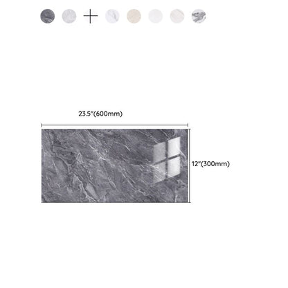 Skorter | 5 Pack 12" X 23" PVC Peel & Stick Subway Tiles Rectangular Kitchen and Bathroom Backsplash