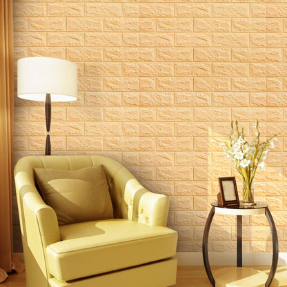 Skorter | 3D Faux-Brick Wall Panel Peel and Press Foam Living Room Waterproof Wall Ceiling